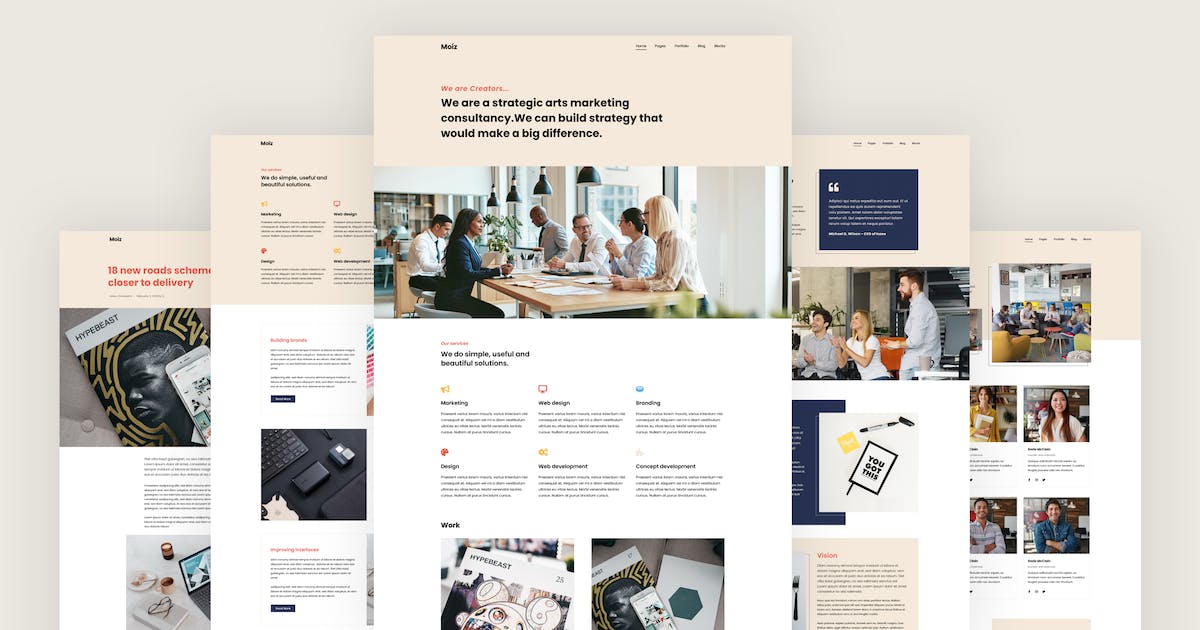 Moiz – Digital Marketing Agency Elementor Template Kit