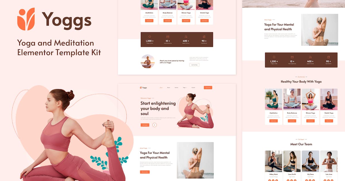 Yoggs – Yoga & Meditation Elementor Template Kit