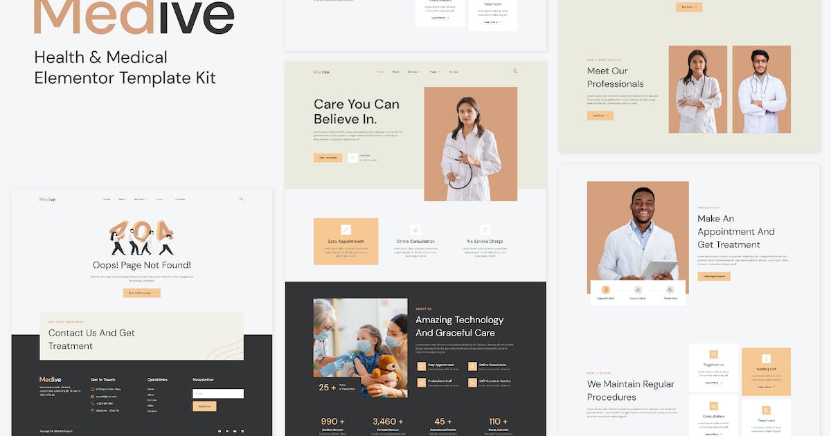 Medive – Health & Medical Elementor Template Kit