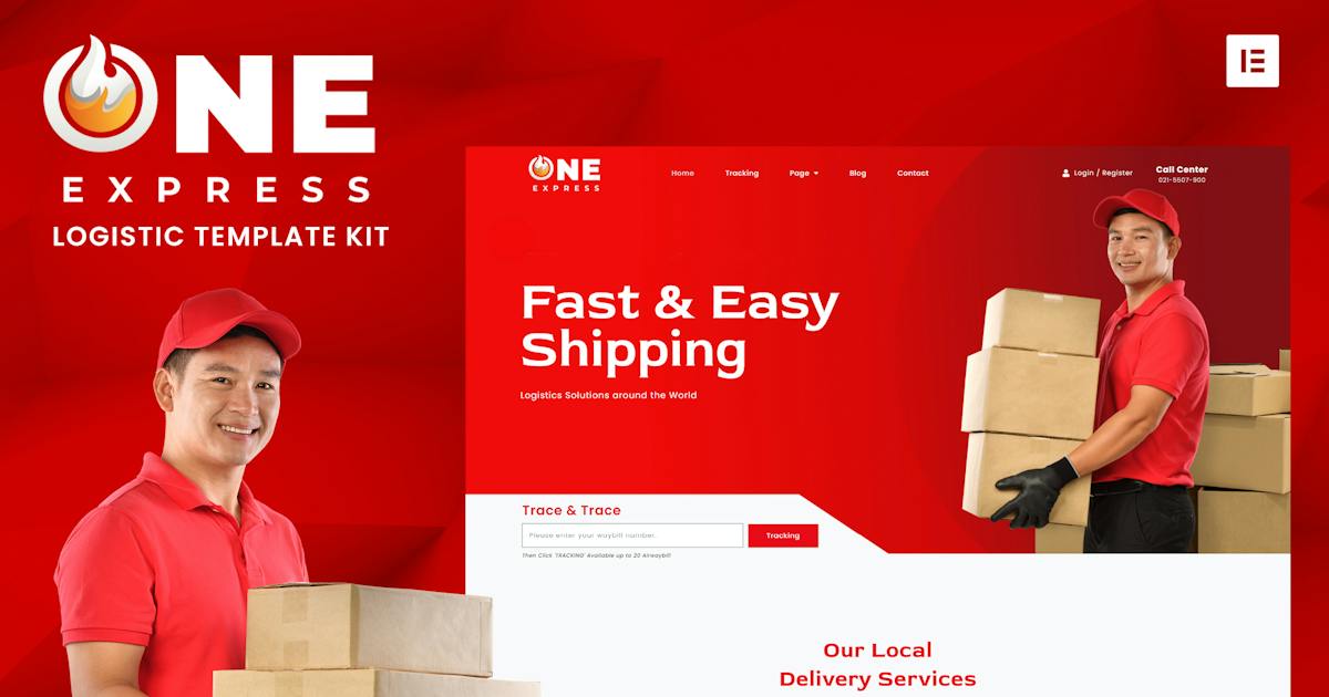 One Express – Logistics & Shipping Elementor Template Kit