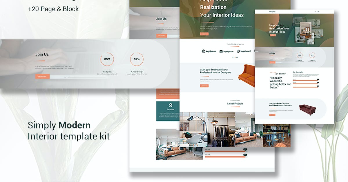 Interyours – Home Interior Design Elementor Template Kit