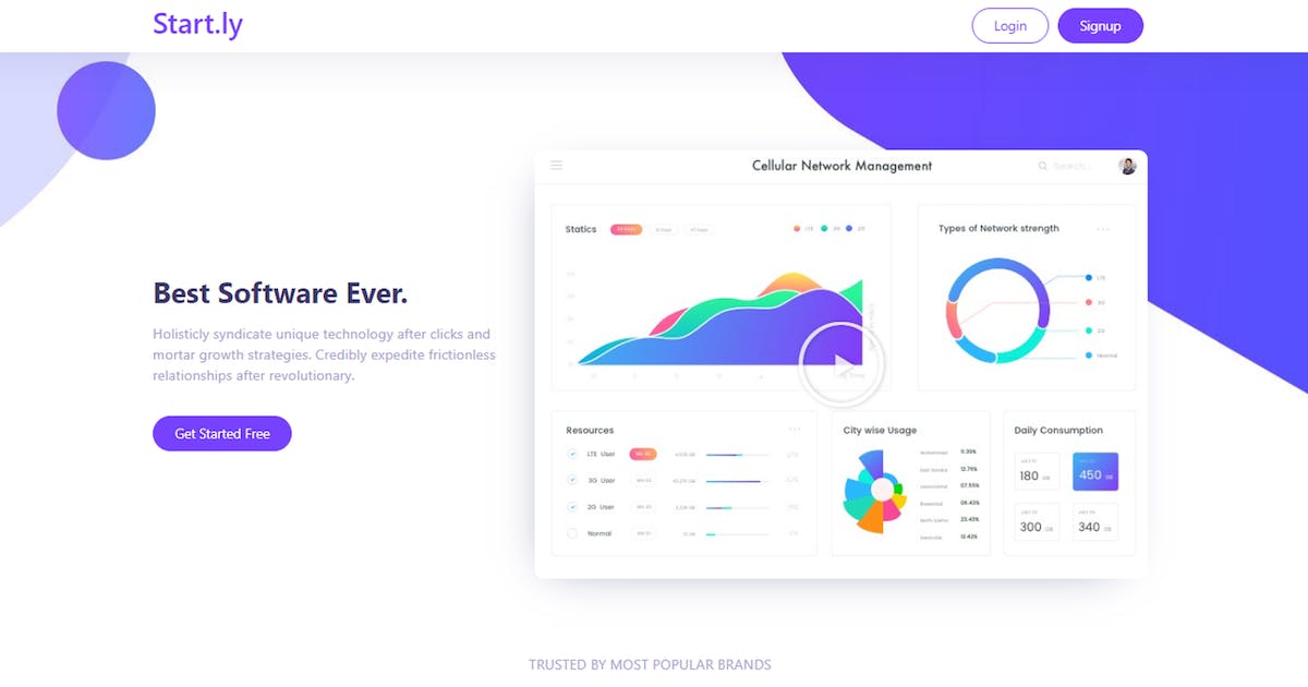 Startly Template Kit for Startups, SaaS & Software