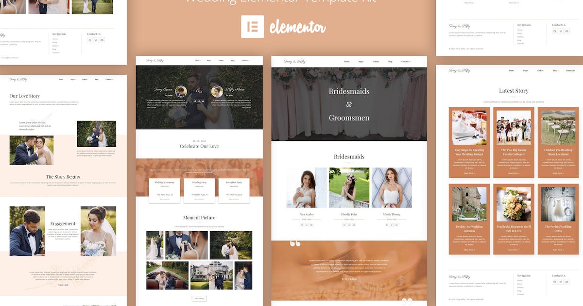 Temy and Kifty Wedding Template Kit