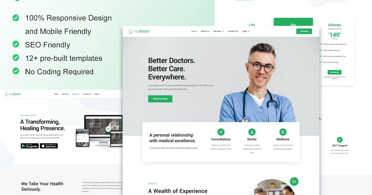 MyDoctor – Doctor On Demand Elementor Template Kit