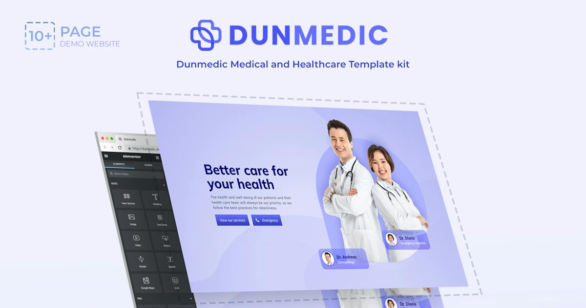 Dunmedic – Medical & Healthcare Elementor Template Kit
