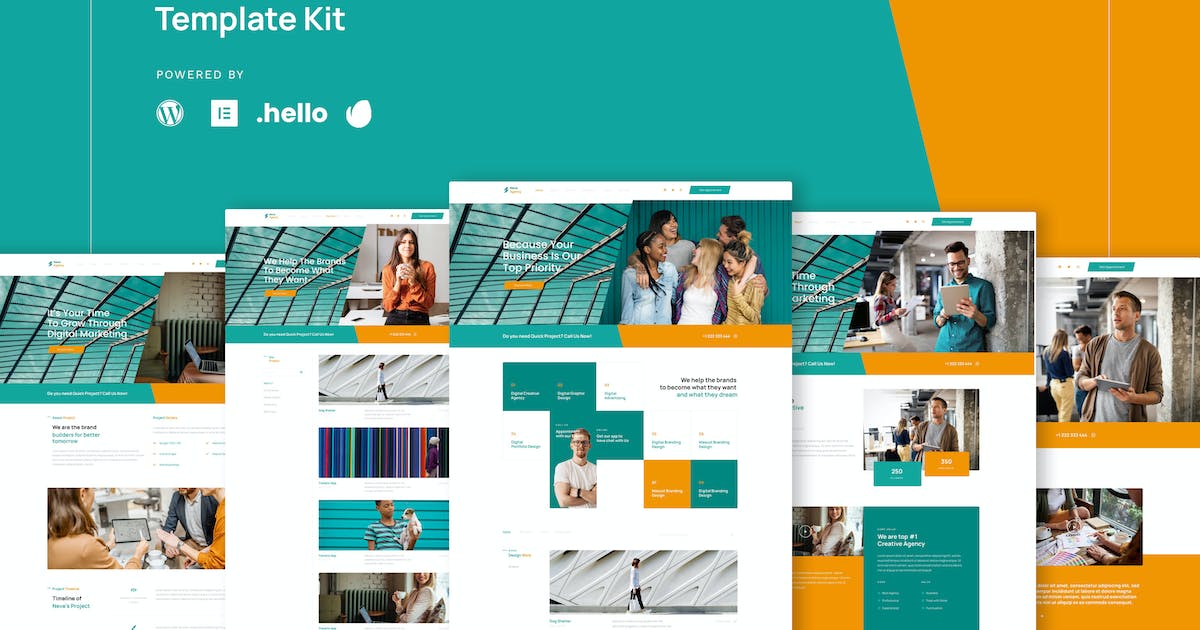 Neve – Digital Business Agency Elementor Template Kit