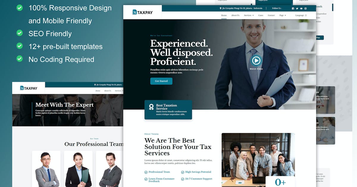 TaxPay – Advisor & Financial Consulting Elementor Template Kit