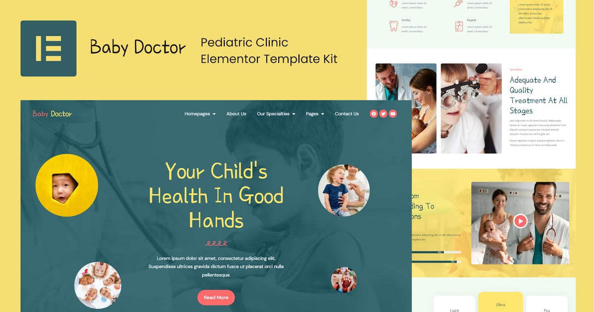 Baby Doctor – Pediatric Clinic Elementor Template Kit