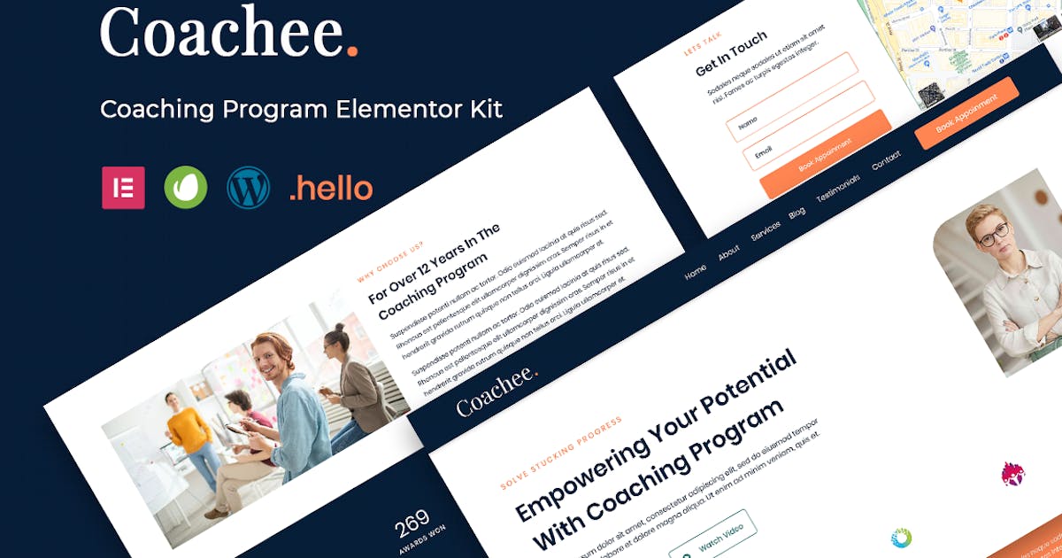 Coachee – Coaching Program Elementor Template Kit
