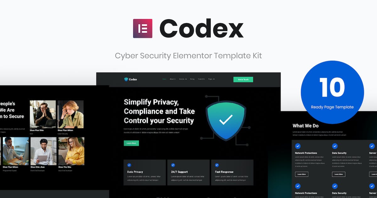 Codex – Cyber Security Elementor Template Kit
