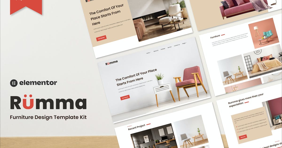 Rumma – Furniture Interior Elementor Template Kit