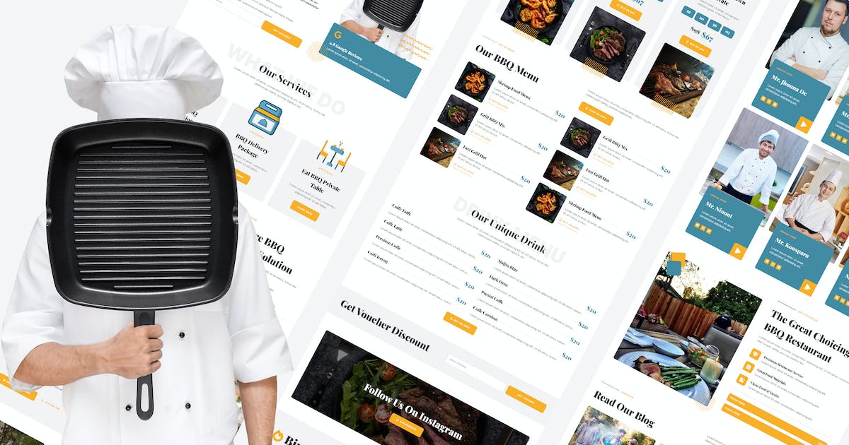 Bipang – BBQ & Grill Restaurant Elementor Template Kit