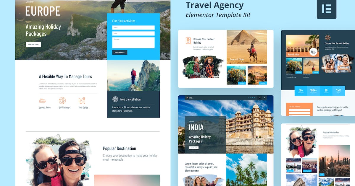 Tatra – Travel Agency Elementor Template Kit