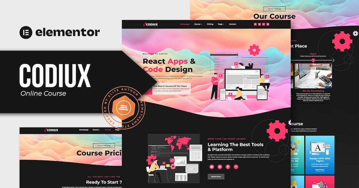 Codiux – Online Course Elementor Template Kit