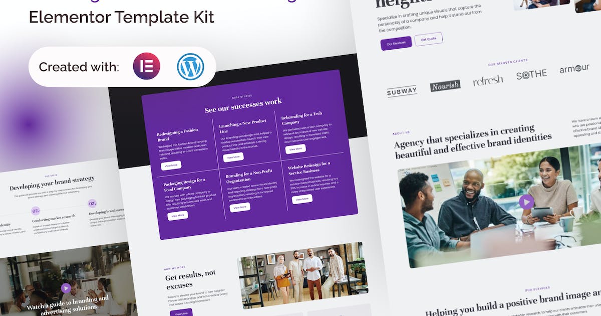 Brandtop – Branding Solution & Advertising Elementor Template Kit