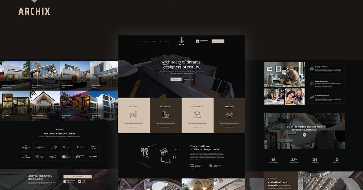 Archix – Architecture & Interior Design Elementor Pro Template Kit