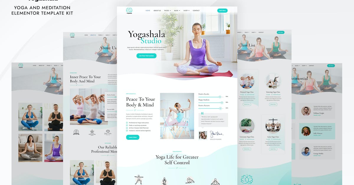 Yogashala – Yoga & Meditation Elementor Template Kit