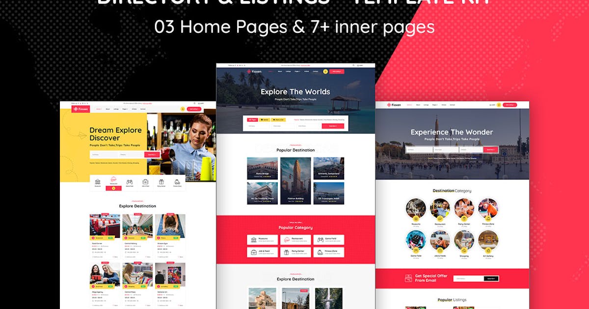 Fioxen – Travel Directory & Listings Elementor Template Kit
