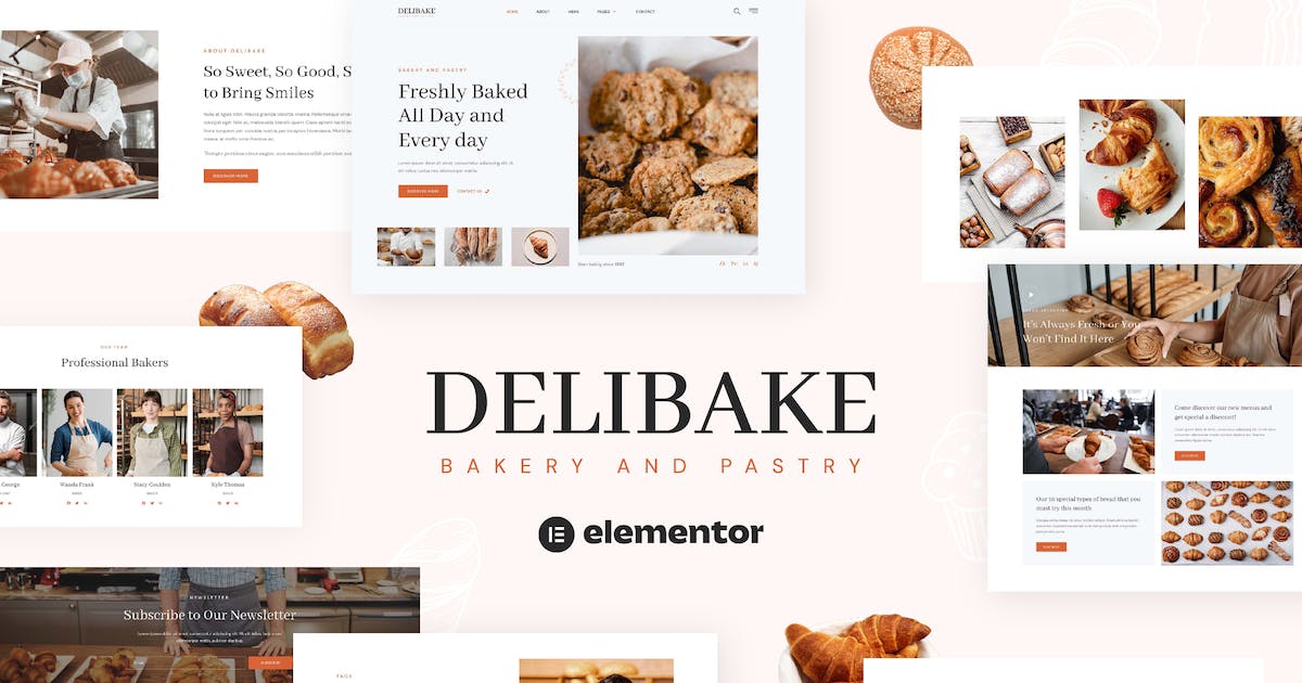 Delibake – Bakery and Pastry Elementor Template Kit