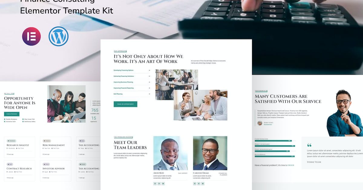 Osvald – Finance Consulting Elementor Pro Template Kit