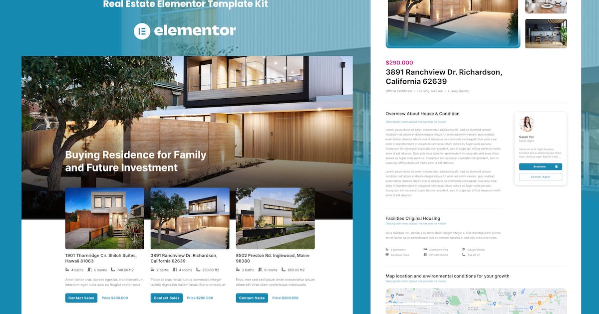 UHouse – Real Estate Elementor Template Kit