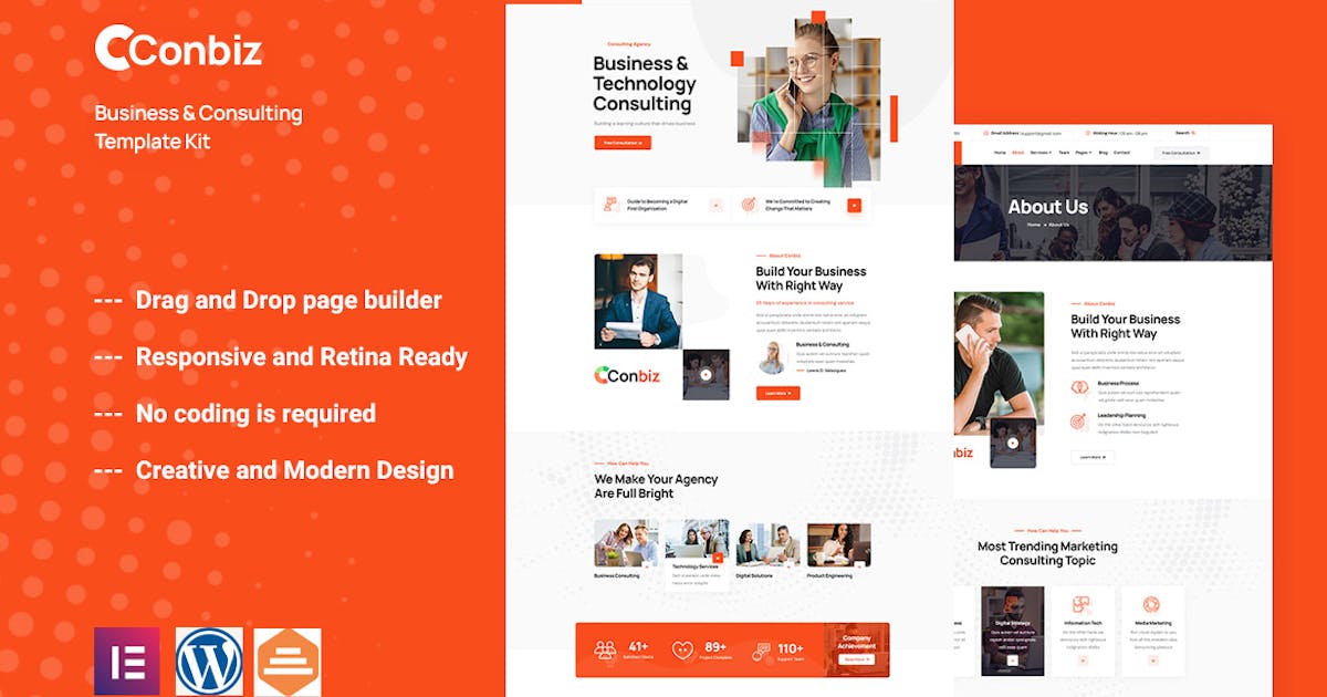 Conbiz – Consultancy & Business Elementor Template Kit