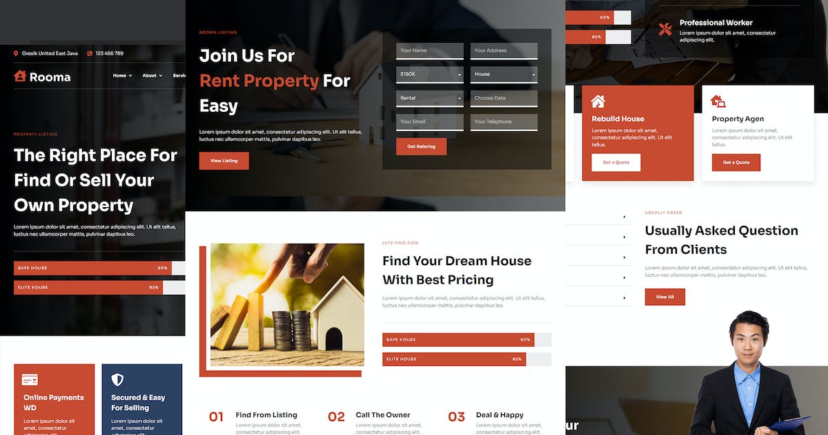 Rooma – Real Estate & House Developer Elementor Template Kit