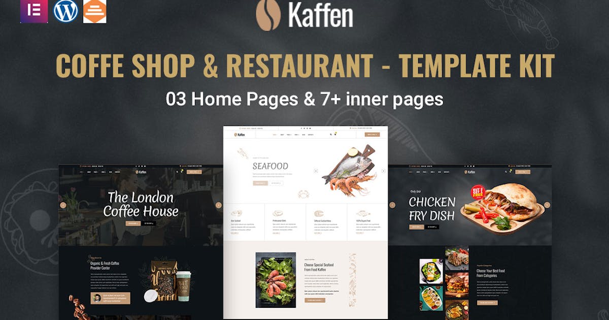 Kaffen – Coffe Shop & Restaurant Elementor Template Kit