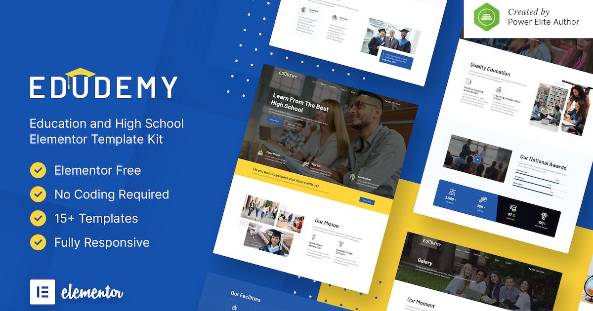 Edudemy - School & Education Elementor Template Kit