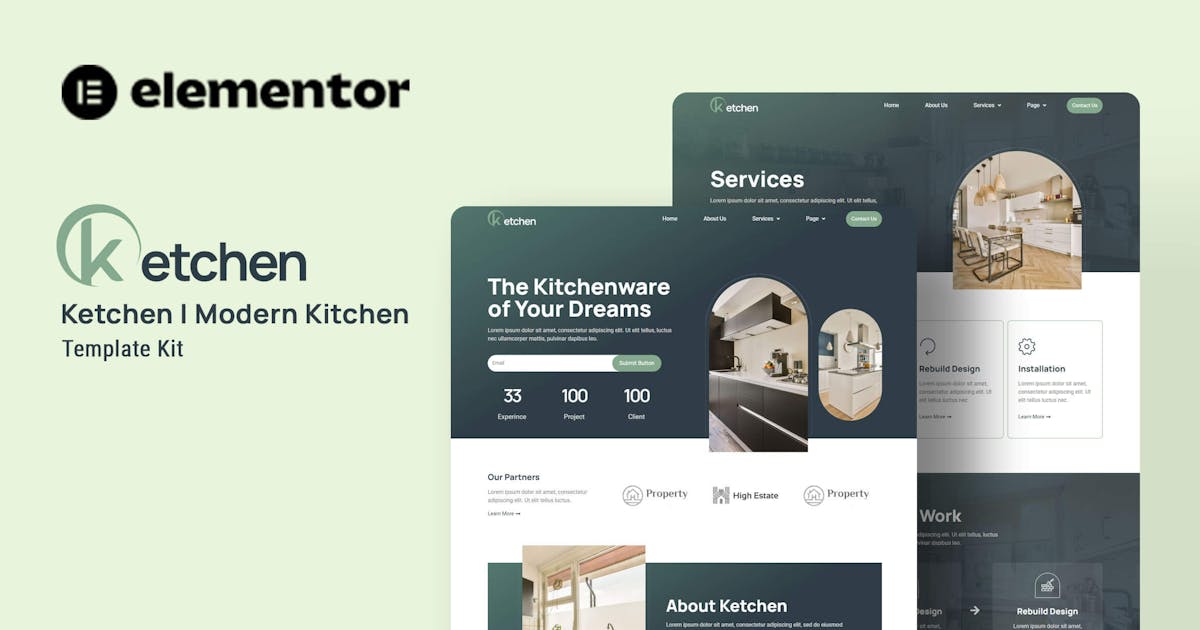 Ketchen – Modern Kitchen Elementor Template Kit