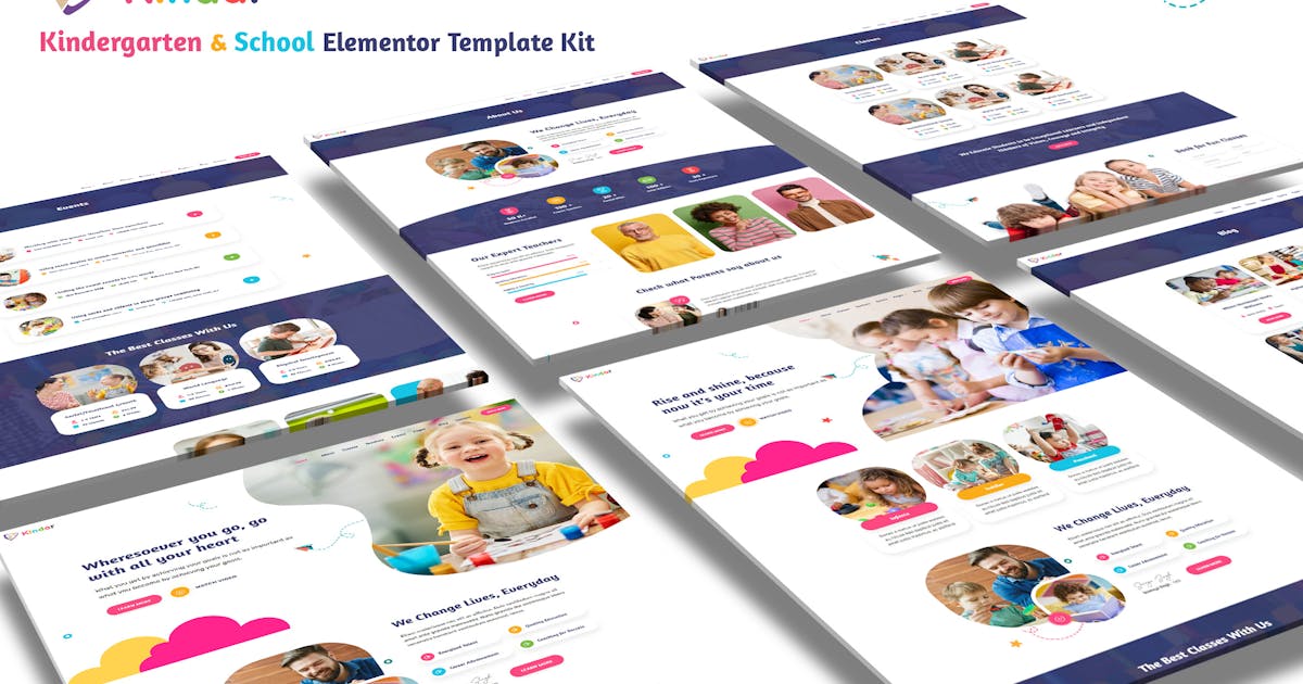Kindar - Kindergarten & School Elementor Template Kit