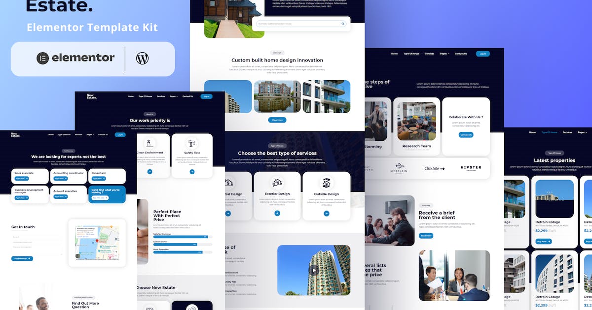 New Estate – Real Estate Elementor Template Kit