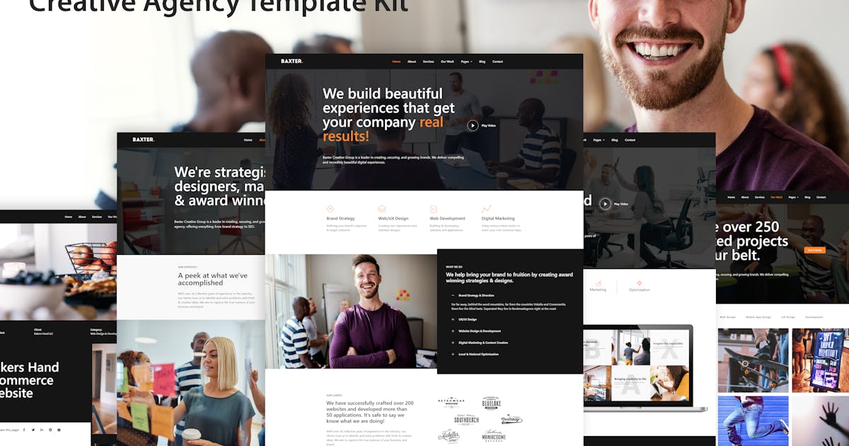 Baxter – Creative Agency Elementor Template Kit