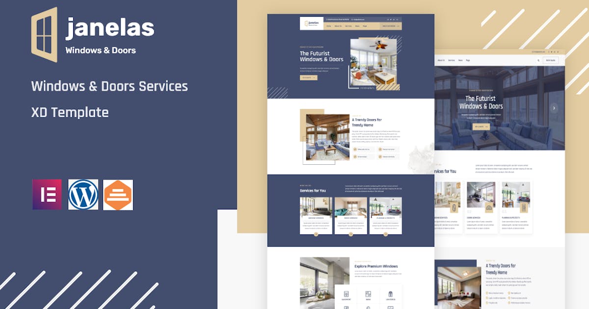 Janelas - Windows & Doors Services Elementor Template Kit