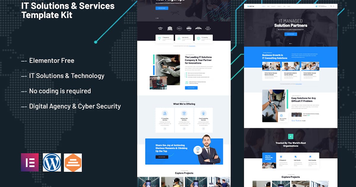 Izeetak – IT Solutions & Services Elementor Template Kit