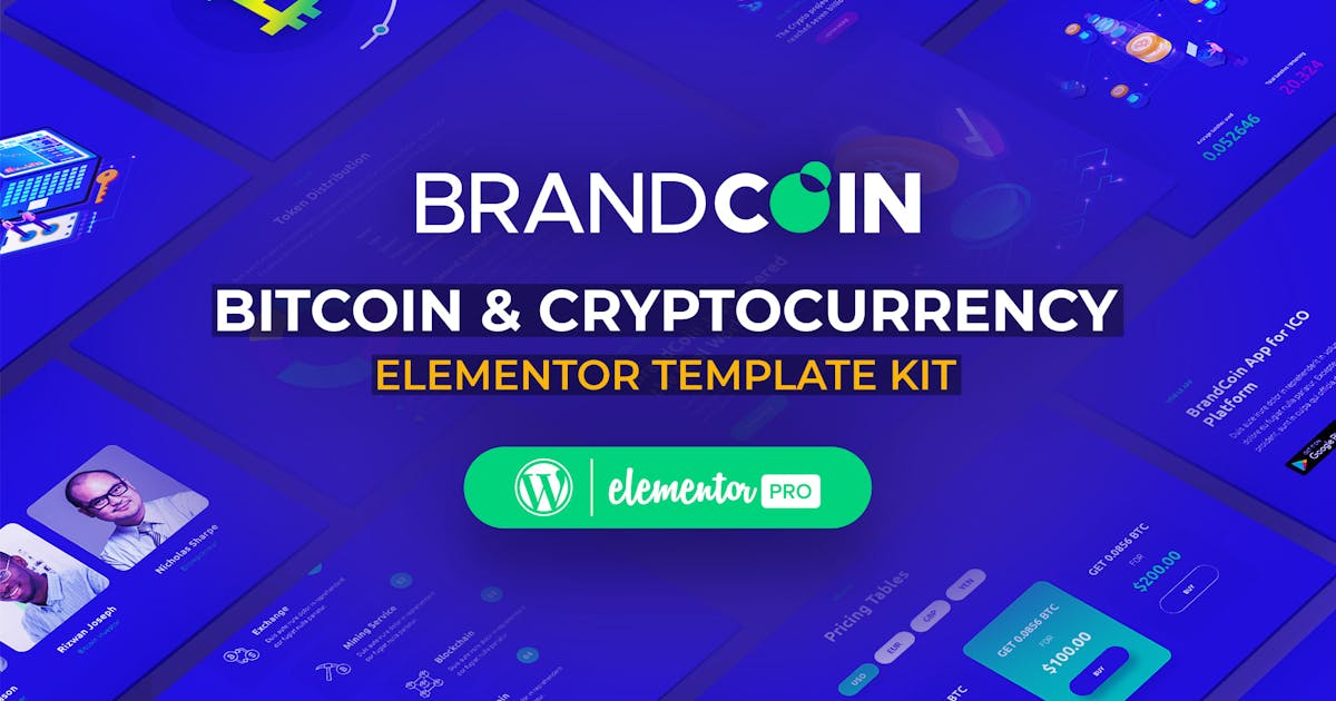BrandCoin – Cryptocurrency Elementor Template Kit