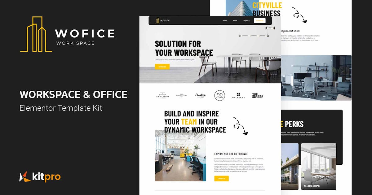 Wofice – Workspace Office Elementor Template Kit