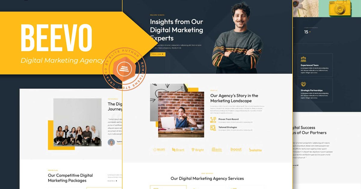 Beevo – Digital Marketing Agency Elementor Template Kit