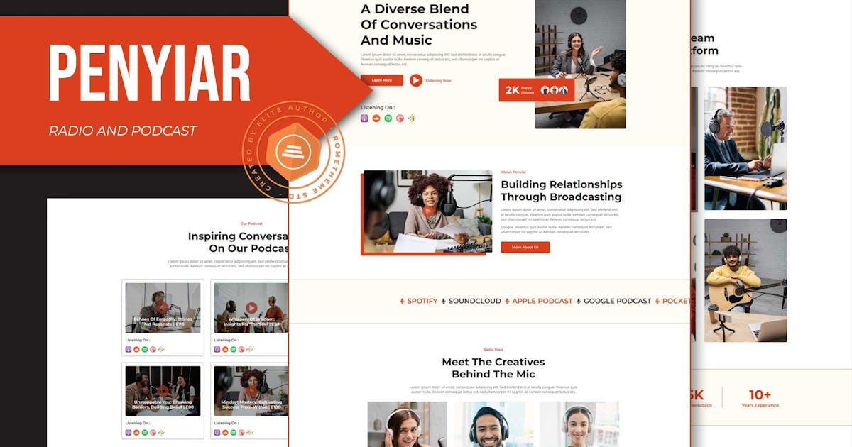 Penyiar – Radio and Podcast Elementor Template Kit