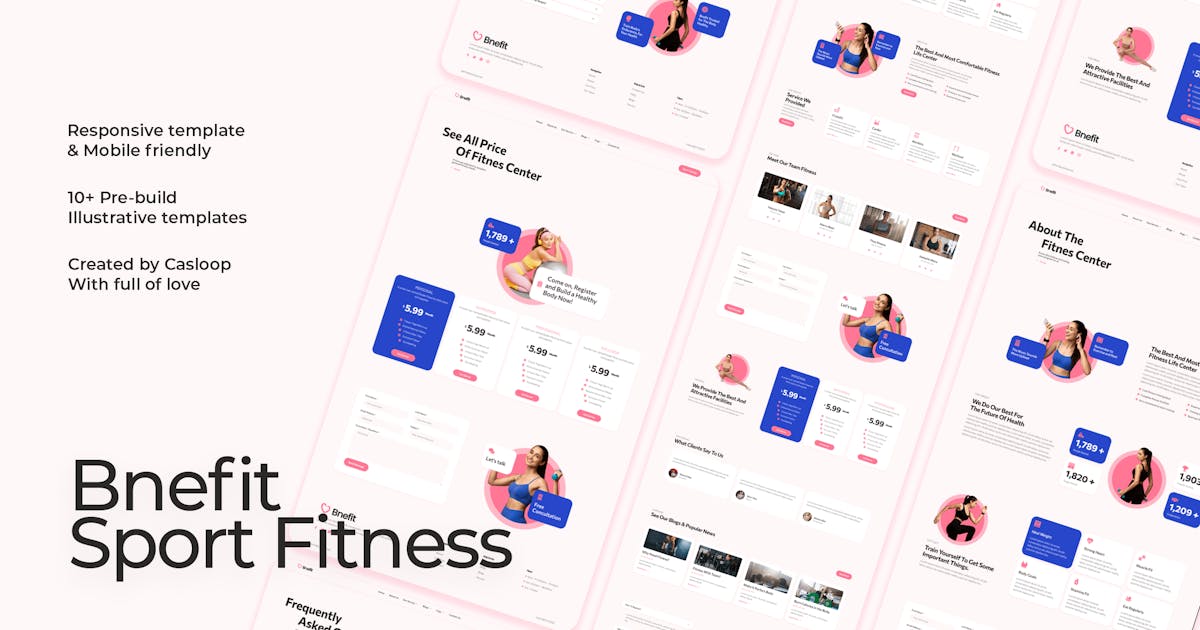 Bnefit – Gym & Fitness Center Elementor Template Kit