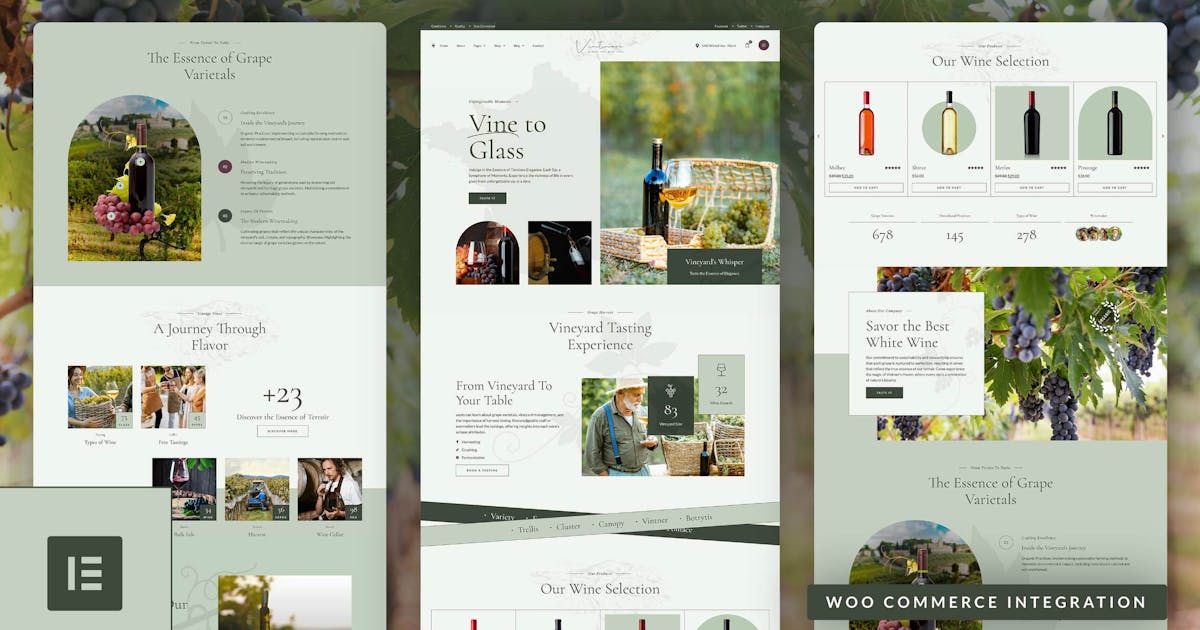 Vintneri – Wine Shop & Winery Elementor Pro Template Kit