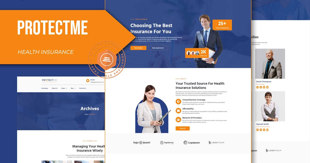 Protectme – Health Insurance Elementor Template Kit