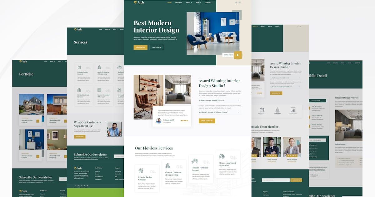 Archinterior – Architecture & Interior Elementor Pro Template Kit