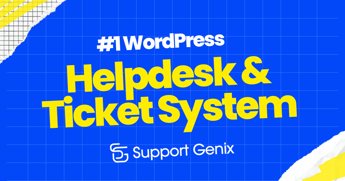 Support Genix – WordPress Support Ticket Plugin