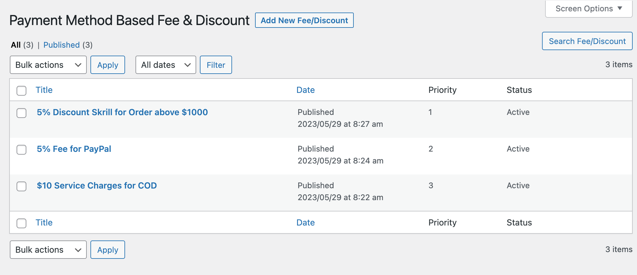WooCommerce  Payment Method Based Fee & Discounts