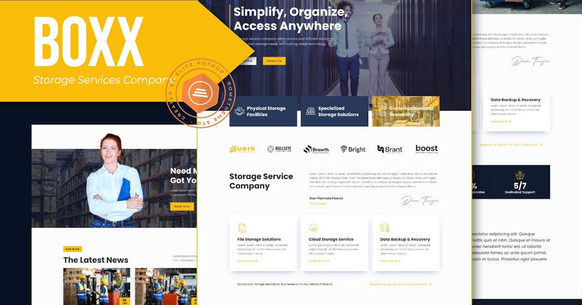 Boxx – Storage Services Company Elementor Template Kit