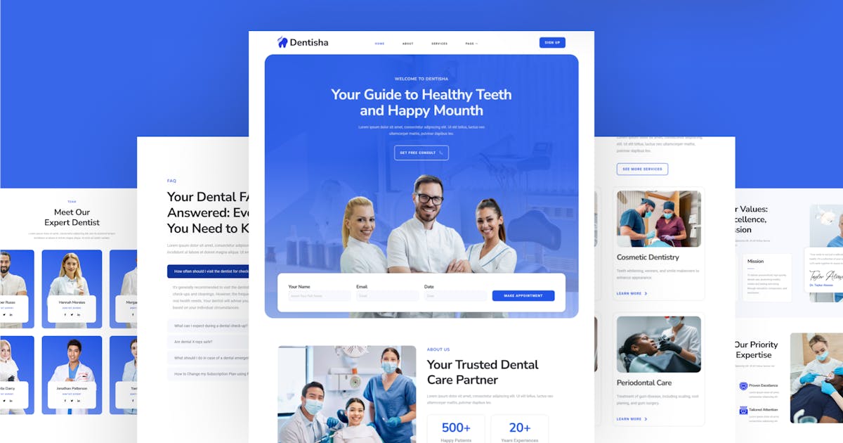 Dentisha – Dentish & Dental Elementor Template Kit