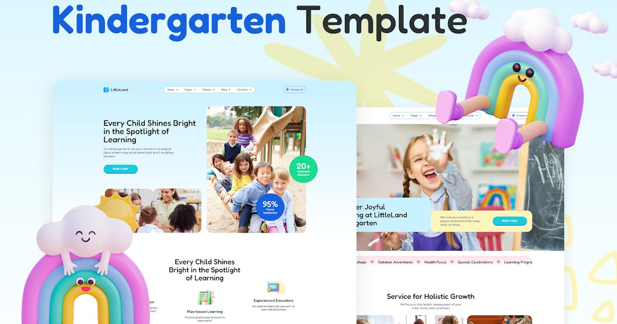 LittleLand – Kindergarten Elementor Pro Template Kit