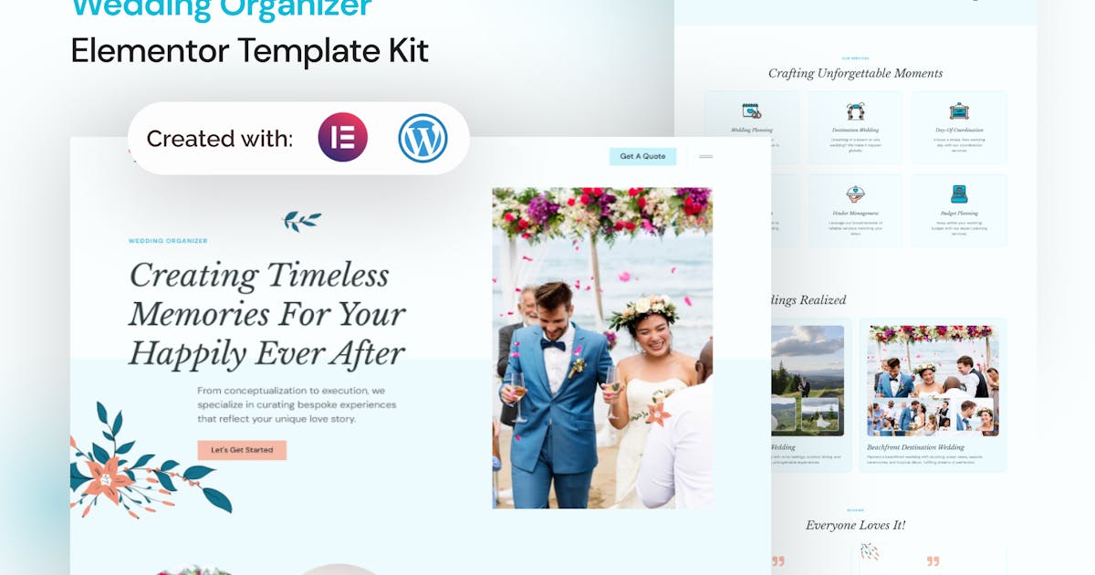 Lovely – Wedding Organizer Elementor Template Kit
