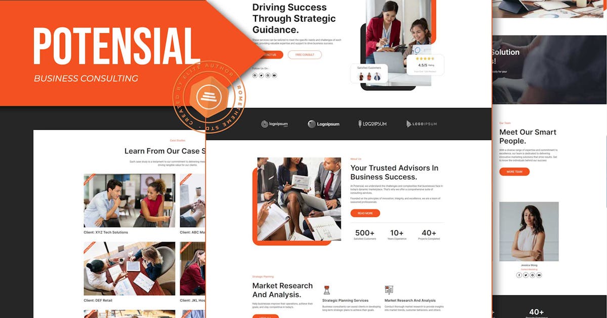 Potensial – Business Consulting Elementor Template Kit